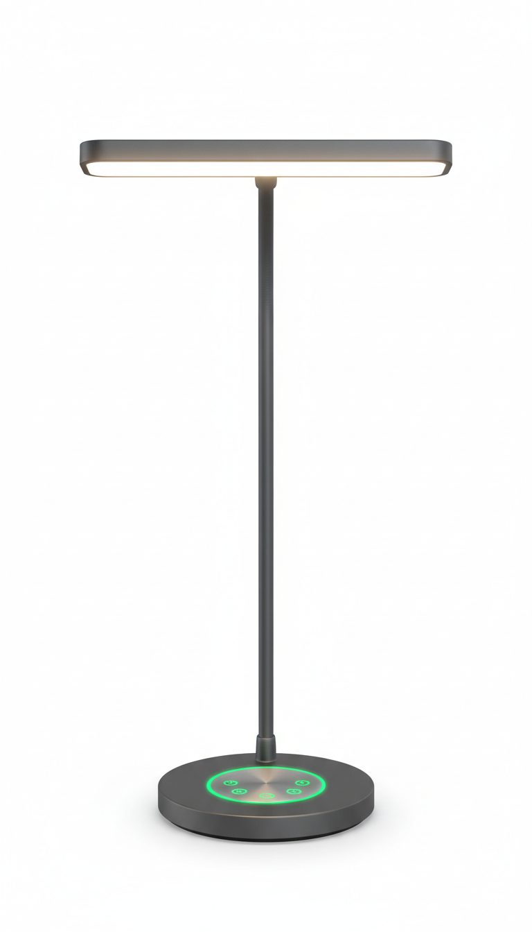 LED touch desk lamp with adjustable brightness
