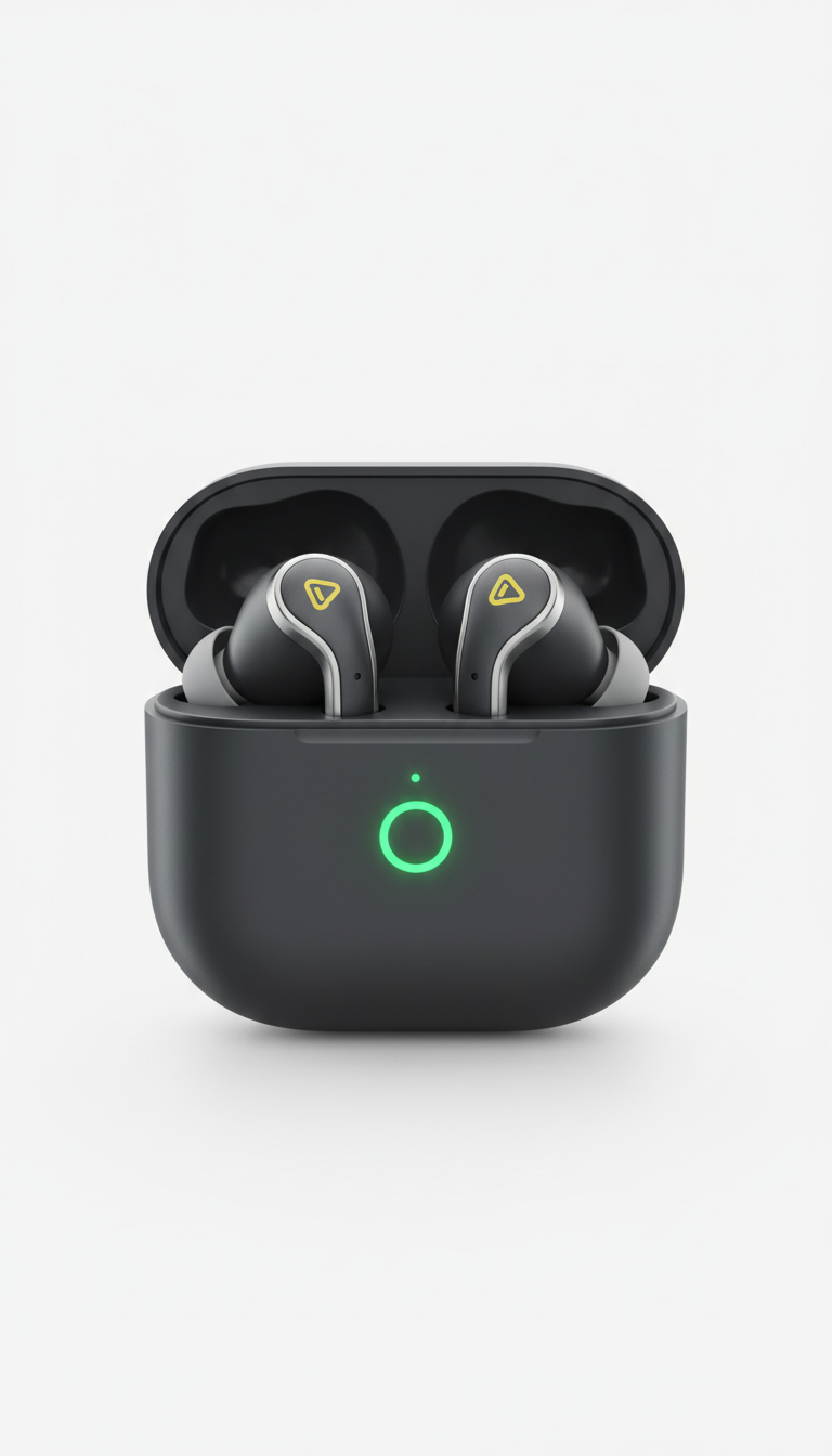 Wireless earbuds set with charging case